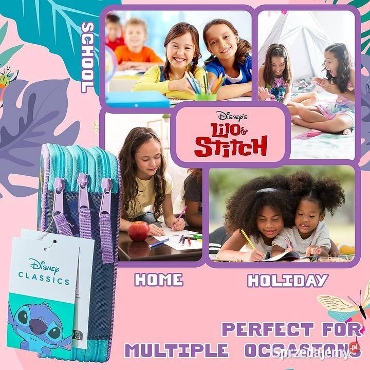 Piórnik Disney Stitch rozkladany z artykułami