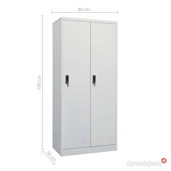 Szafa jasnoszara 80x50x180 stalowa WM335967 Warszawa sprzedam