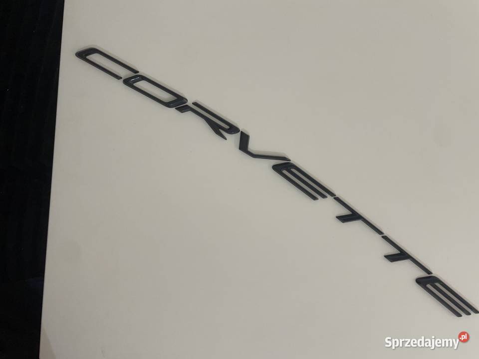 Chevrolet Corvette C8 Napis Corvette na tylnym mazowieckie Warszawa