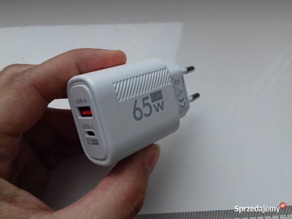 Ładowarka USB 12W 5V NOWA USBC USBA kolor biały Bydgoszcz