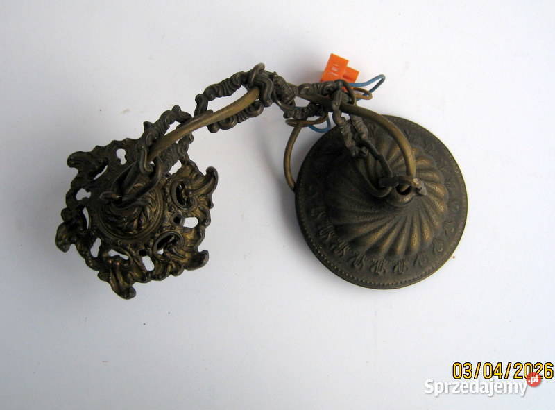 Mosiężne odlewy elementy lampy sufitowej małopolskie Kraków