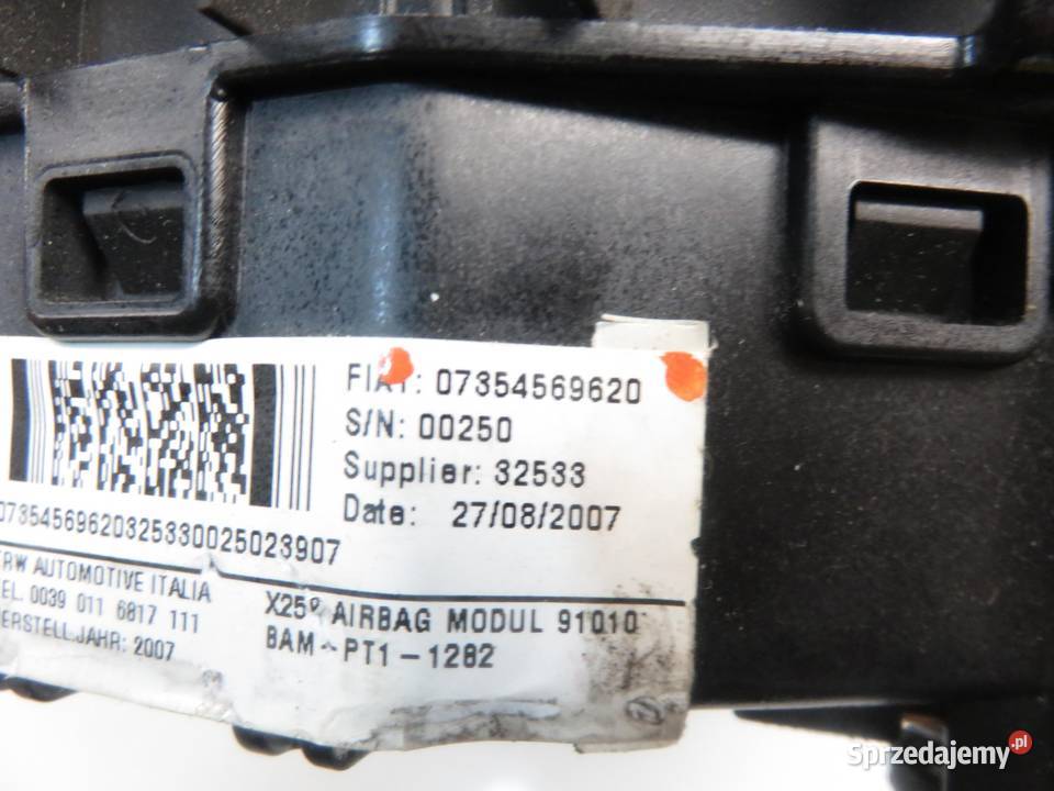 PODUSZKA KIEROWCY FIAT DUCATO III 07354569620 małopolskie