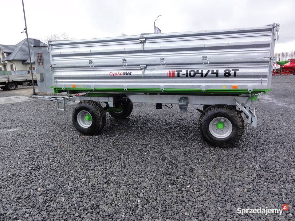 Przyczepa Dwuosiowa 4T6T8T Wywrot 3 Strony Przyczepy rolnicze Kraków