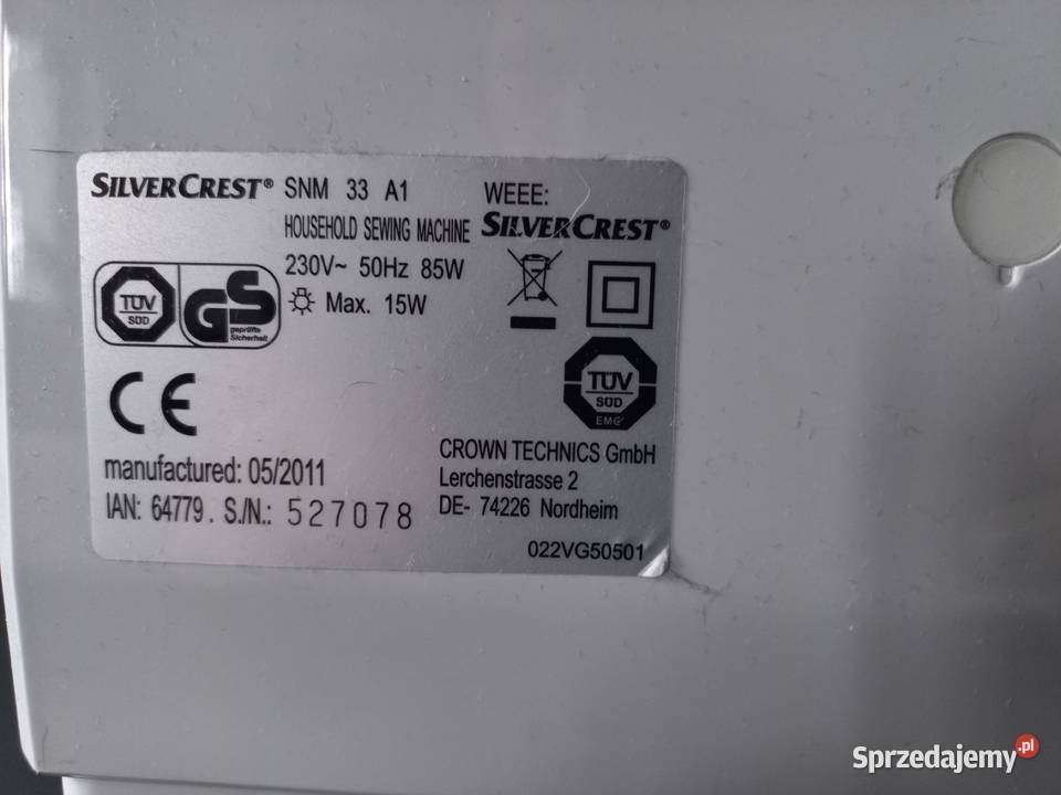 Maszyna do szycia mazowieckie