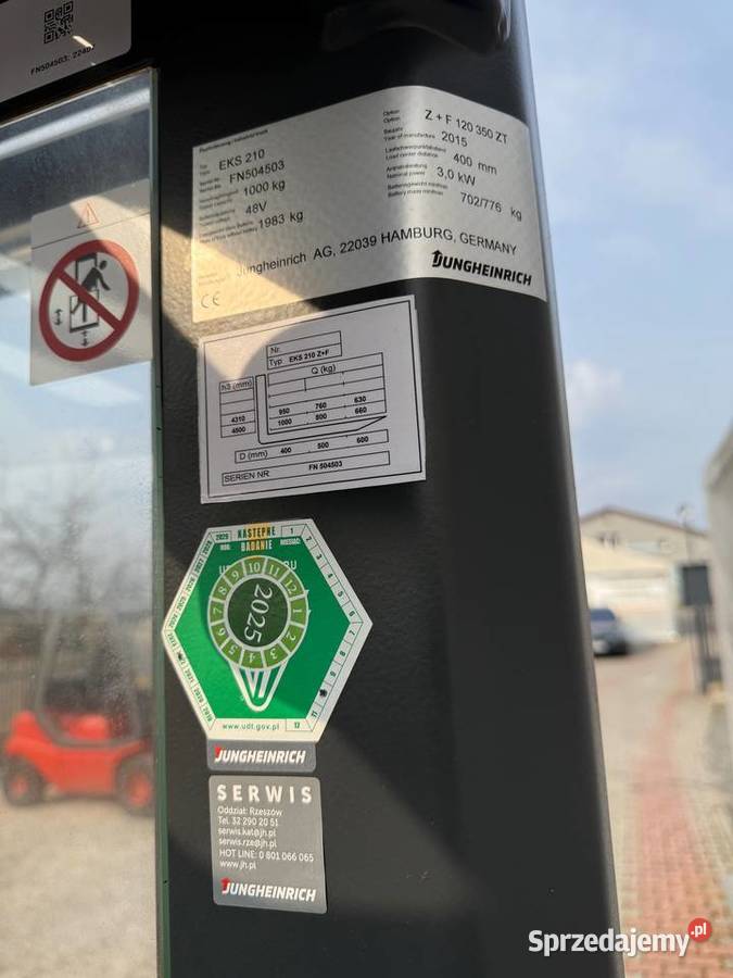 Jungheinrich EKS 210 Z F Wózek widłowy do