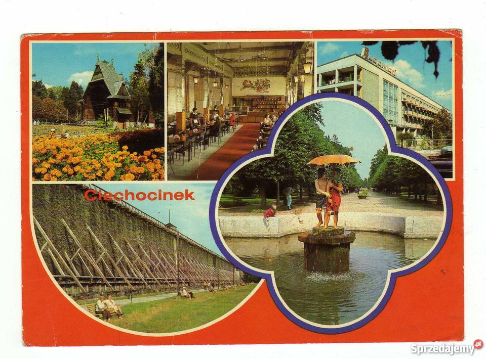 CIECHOCINEK UZDROWISKO POCZTÓWKA WIELOWIDOKOWA Krynki sprzedam