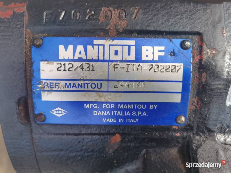 Wałek ataku Koło talerzowe Manitou MLT 845 wielkopolskie Wilkowo