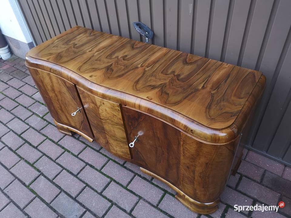Komoda ARTDECO RTV Niska Orzech Zgrabna Stara wielkopolskie Swarzędz