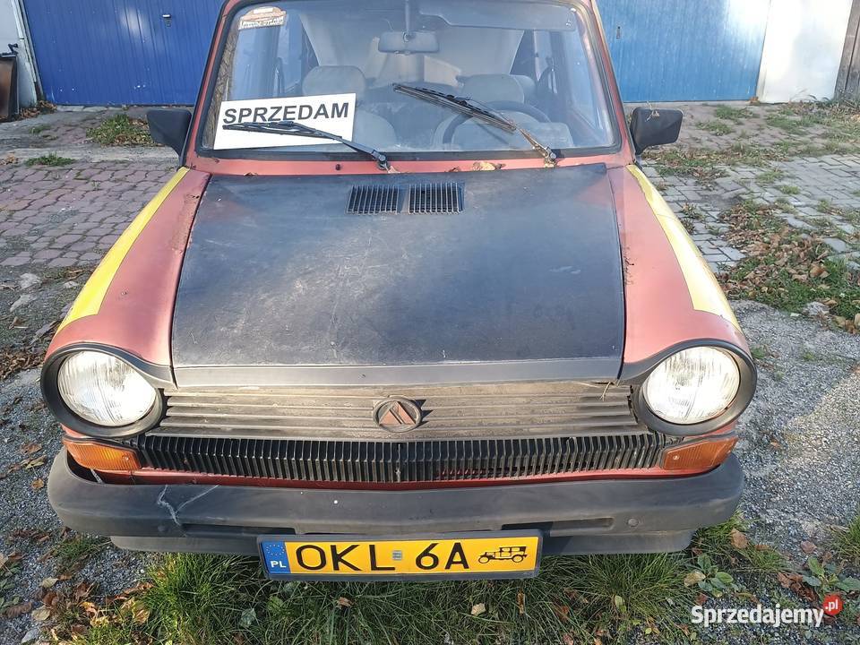 Autobianchi A112 junior 1983 r żółte tablice Biadacz