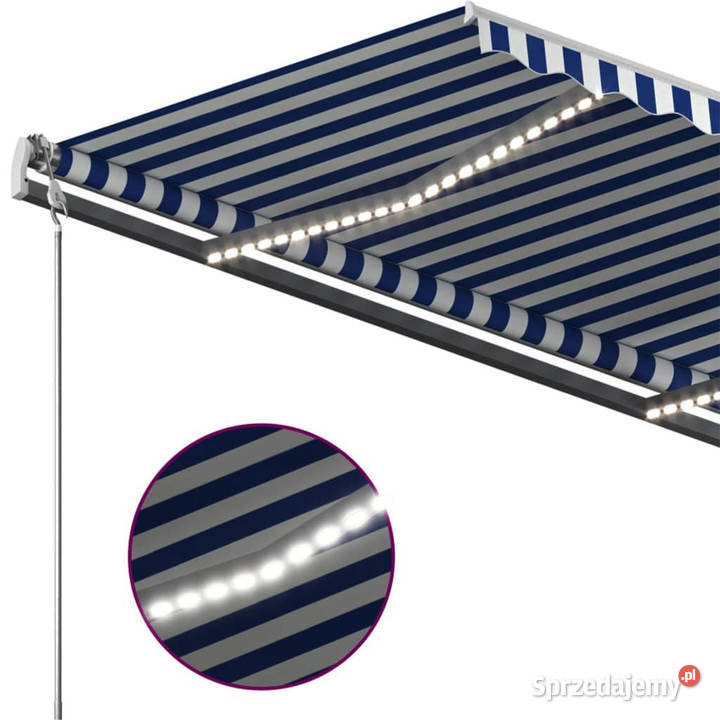 Ręcznie zwijana markiza z LED 400 x 300 Warszawa