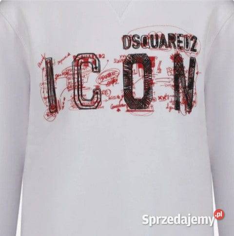 Bluza męska bawełniana ICON Dsquared2 czarna Białystok