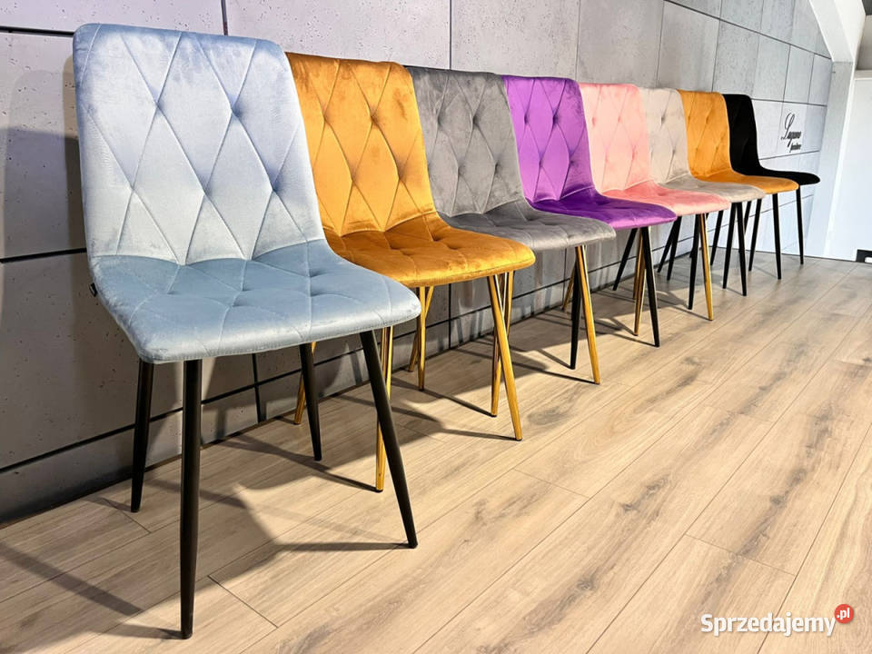 Krzesło tapicerowane welurowe salon kuchnia podlaskie