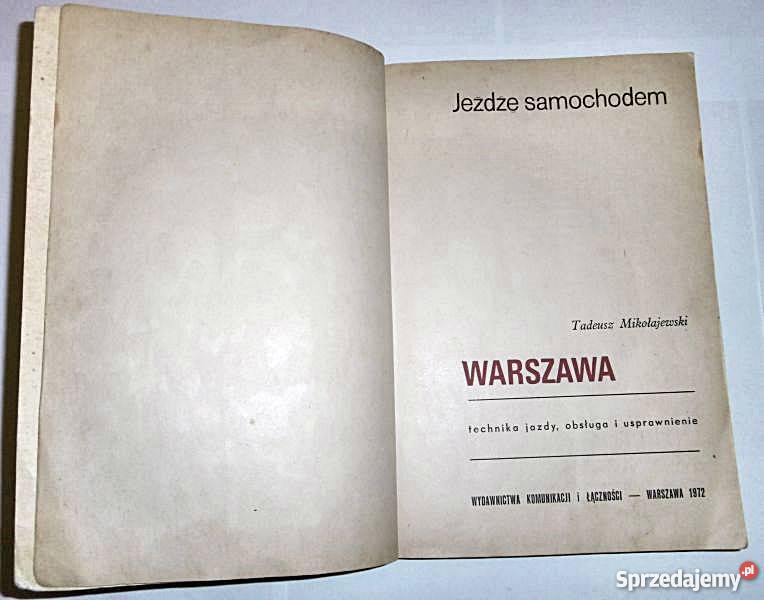 Jeżdżę samochodem Warszawa T Mikołajewski