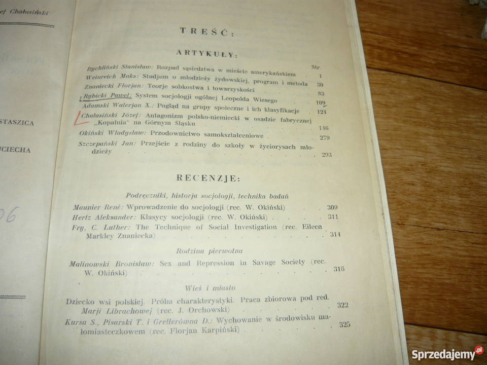 Przegląd socjologiczny Tom 3 1935 małopolskie Nowy Sącz