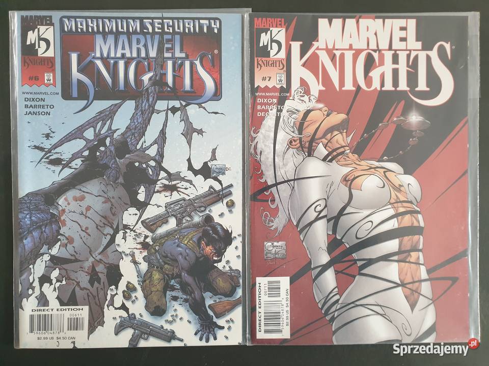 Marvel Knights 7 komiksów Marvel USA
