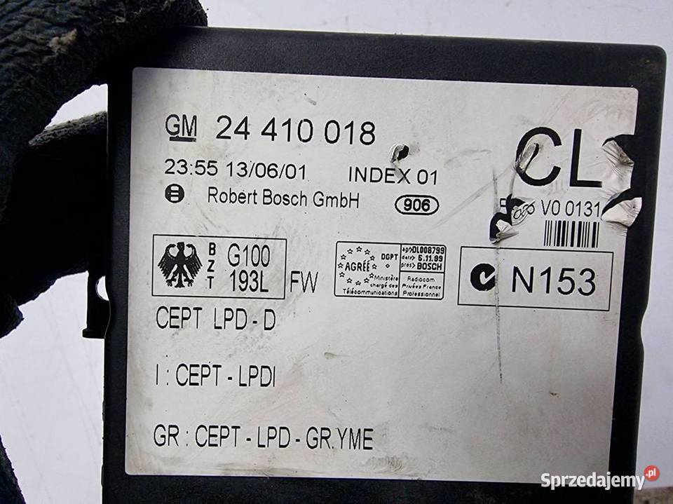 MODUŁ OPEL ASTRA G GM24410018 Lipno