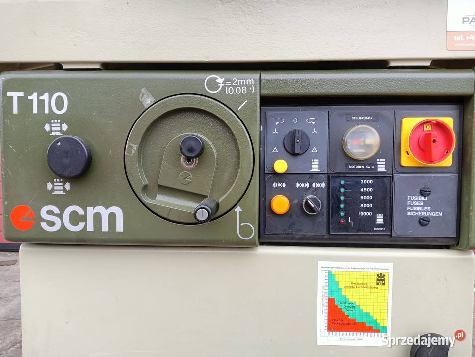 Frezarka dolnowrzecionowa SCM T 110 A