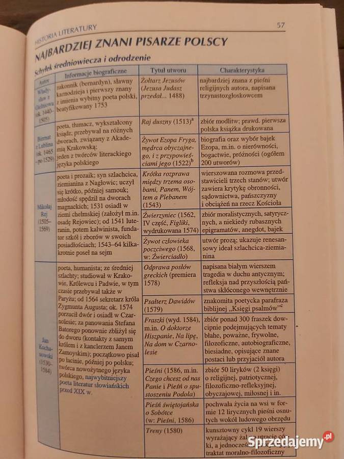 Małe Tablice Literatura Polska miękka Słupsk