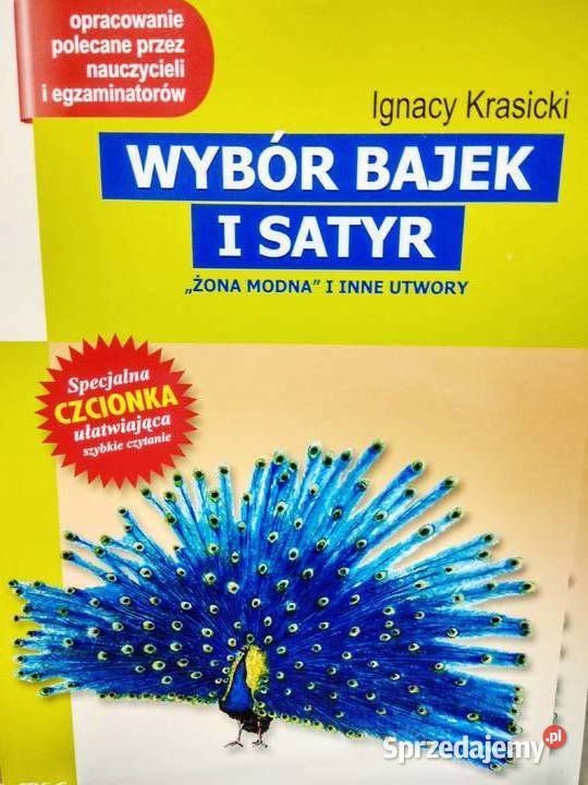 Wybór bajek i satyr Krasicki lektury szkolne mazowieckie Warszawa