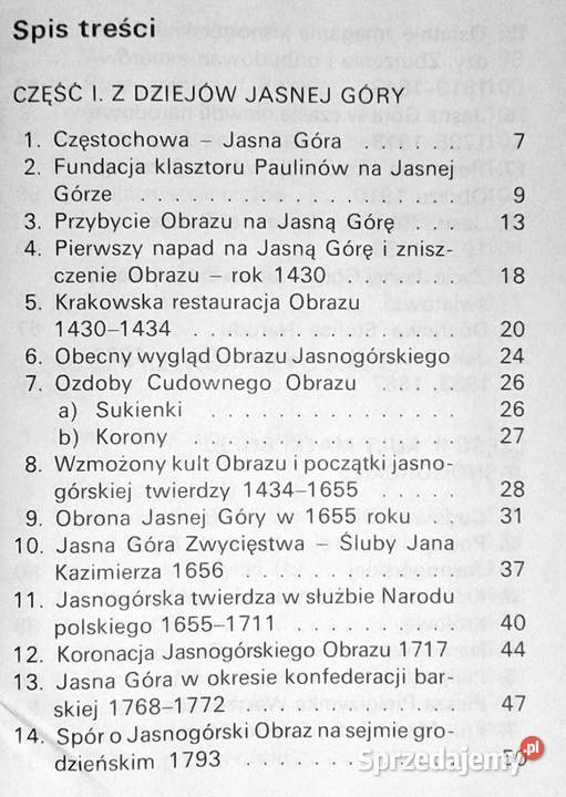 Jasna Góra Informator O Jerzy Tomziński OSPPE Rok wydania 1991 Chełm