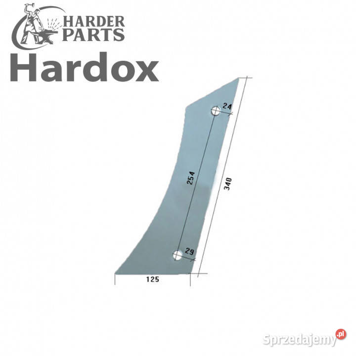 Pierś HARDOX 300203L części do pługa VOGEL NOOT Suwałki