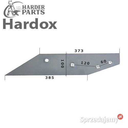 Płoza długa HARDOX 27480601P części do pługa Suwałki