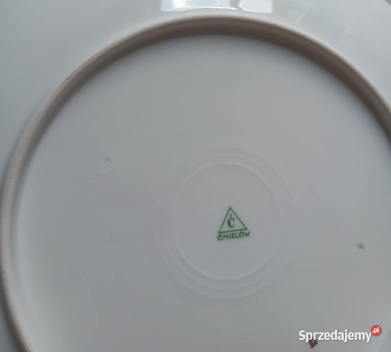 Patera z uchwytami Ćmielów sygnatura z okresu Porcelana i szkło Koźminek sprzedam