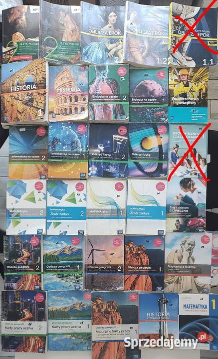 Podręczniki szkolne liceum i technikum zachodniopomorskie Rosnowo sprzedam
