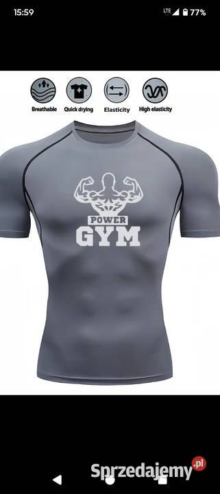 Koszulka spodenki na siłownie GYM