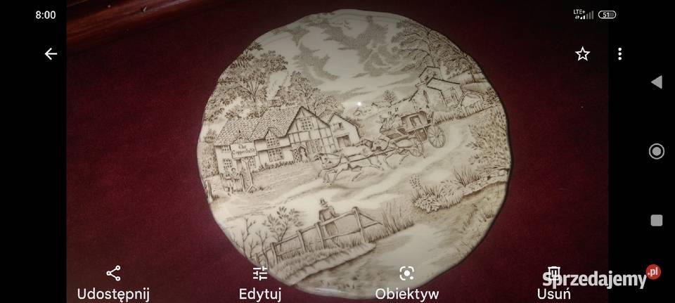 Antyk filiżanka Luneville porcelana Francja XIX dolnośląskie