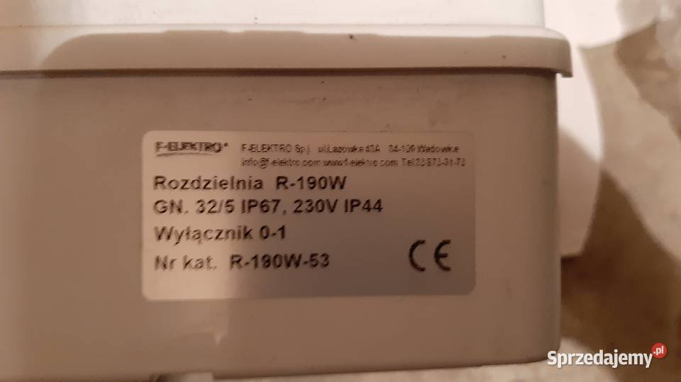 Rozdzielnia budowlana