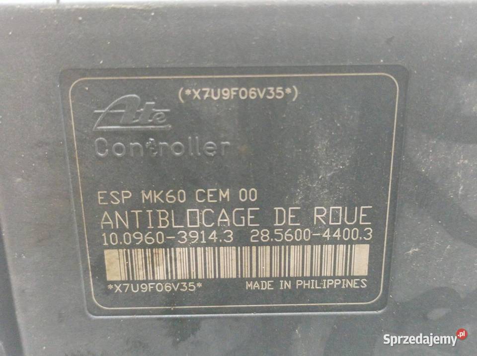 POMPA ABS 9665344980 10096039143 Peugeot 207 I