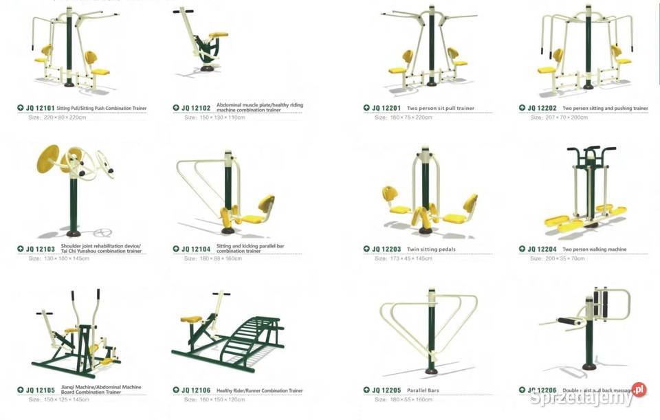 Siłownie plenerowe zewnętrzne fitness Świdnica