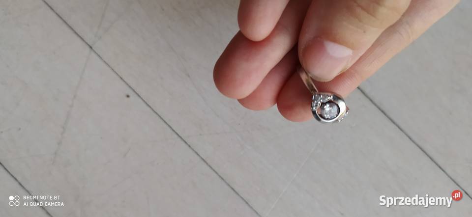 srebrny pierścionek nowy wielkopolskie sprzedam