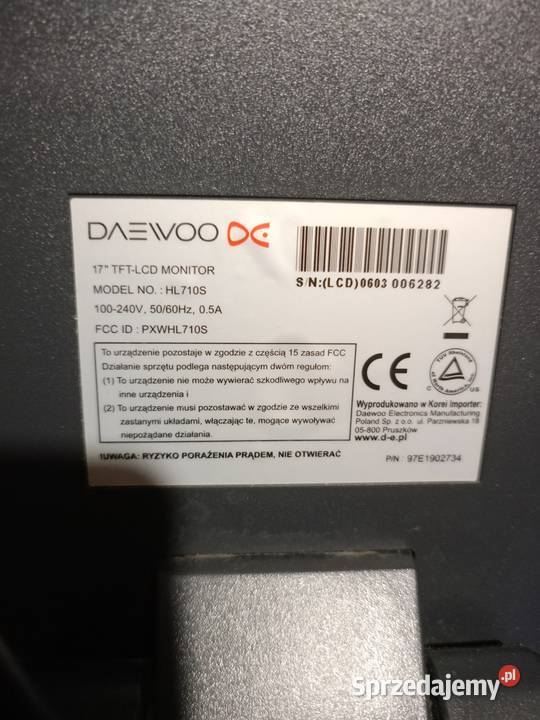 Sprzedam monitor Monitory i projektory Piła