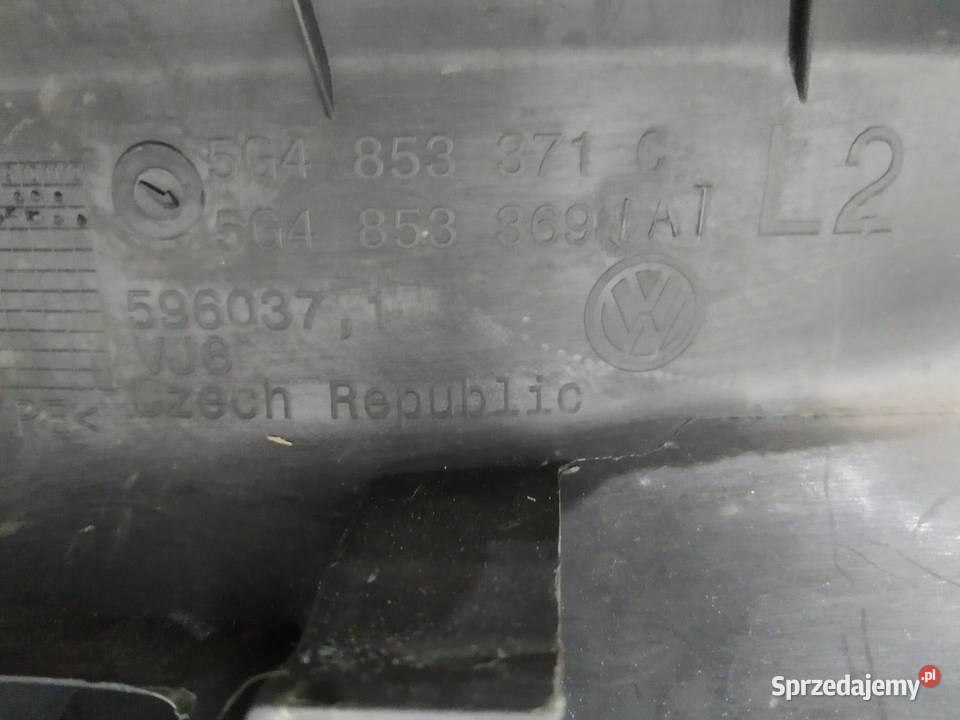 OSŁONA PROGU LISTWA LED LEWA KOMPLET GTI 5D osobowe