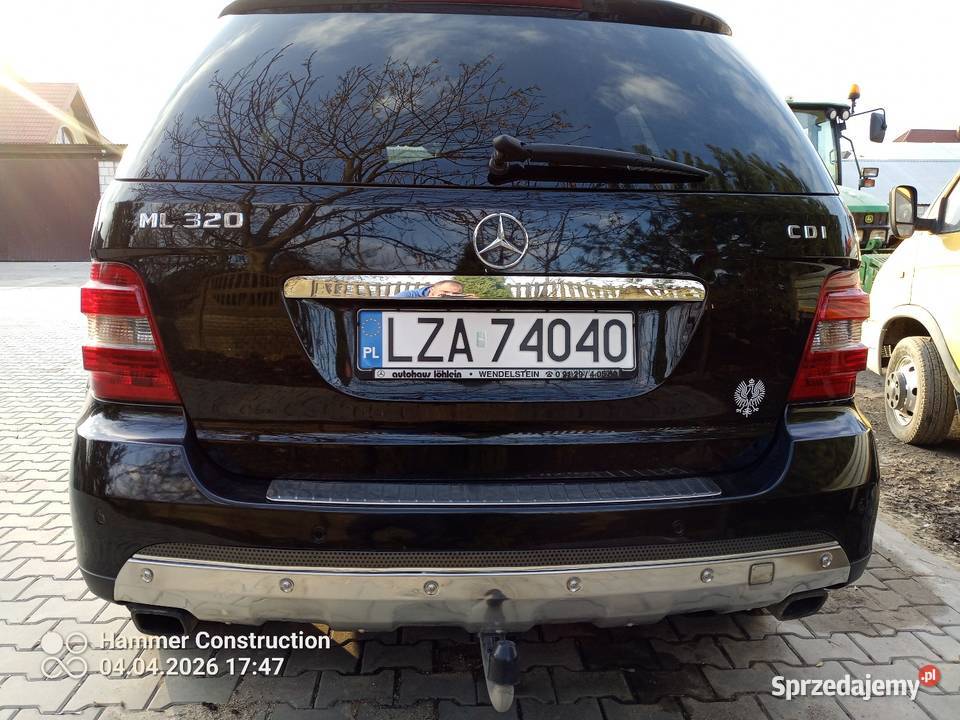 Mercedes ml 320 w164 uszkodzony silnik ML lubelskie Zamość