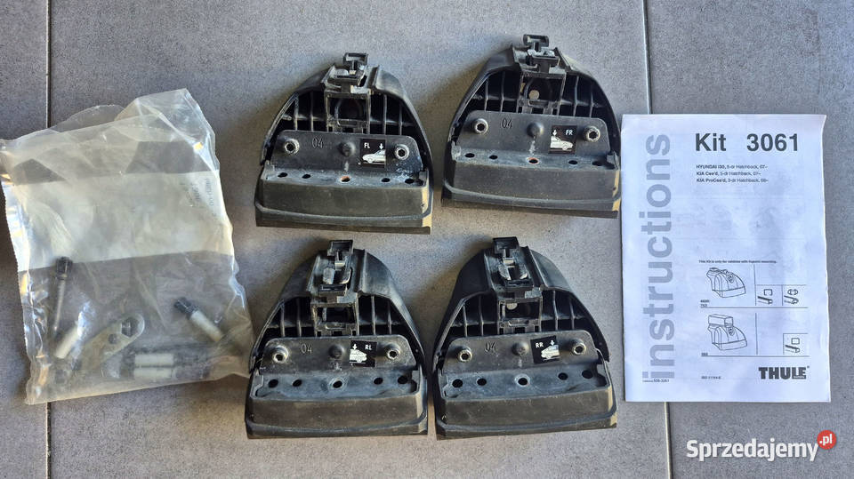 Thule 753 stopy kit 3061 Ceed i30 Włosań