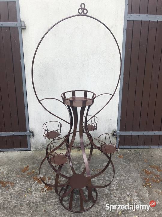 Kwietniki Stojaki na kwiaty 2 sztuki metalowe Kołobrzeg sprzedam