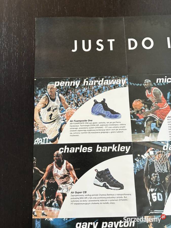 Plakat dwustronny Nike Just Do It 1997 S Pippen