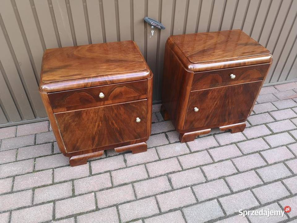 Stoliki Szafki Nocne Art Deco Stare Antyk Swarzędz