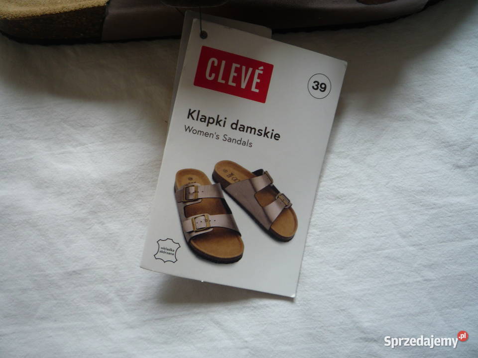 Cleve 38539 klapki damskie wyściółka skóra zachodniopomorskie Szczecin