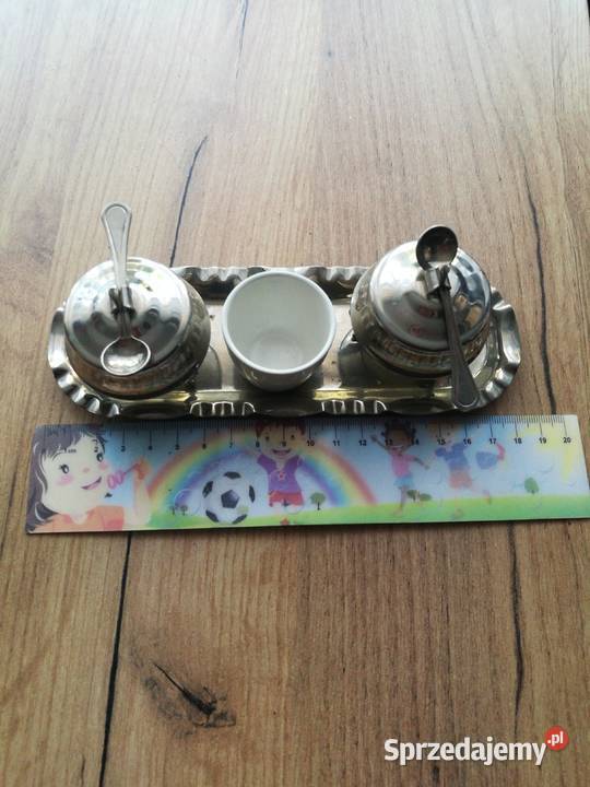 Zestaw do musztardy sosu mini prl