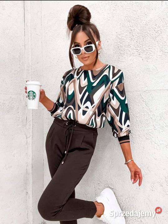 Spodnie Novum cygaretki czekolada rozmiar 38 Pątnów