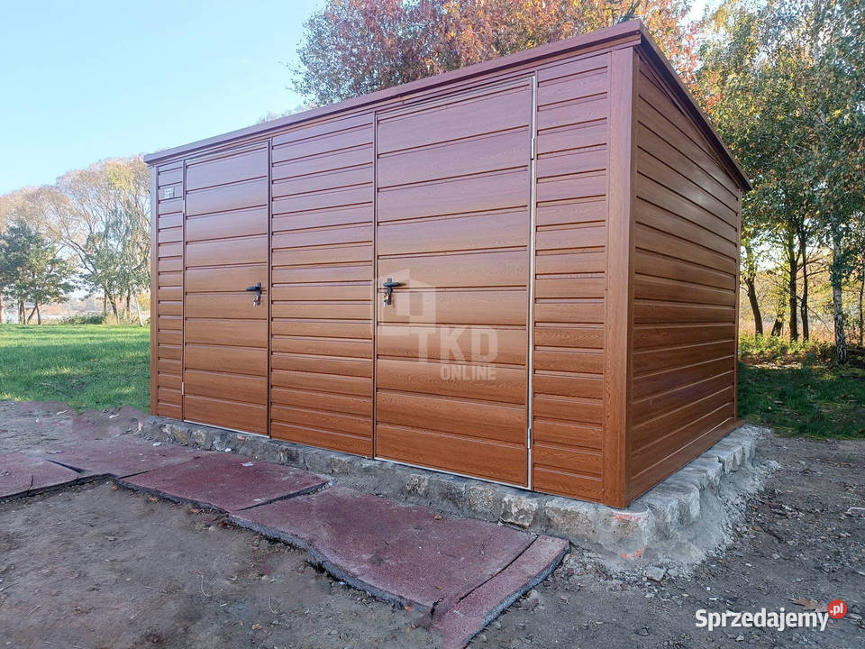Schowek domek ogrodowy 4x25m 2x drzwi złoty dąb Domki narzędziowe Sanok sprzedam