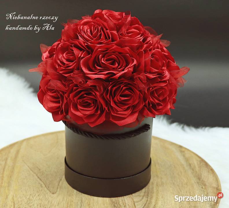 Flower box prezent Dzień Mamy Kwiaty Dzień Babci sprzedam