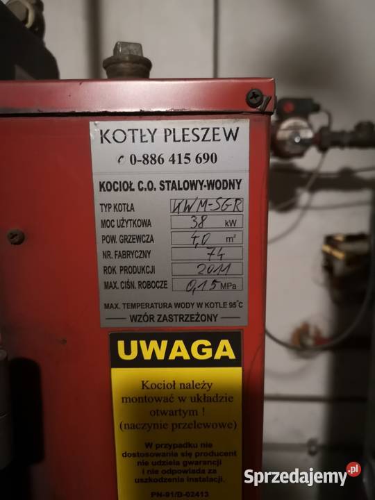 Kompletny sprawny piec na Ekogroszek bojler Kobiór