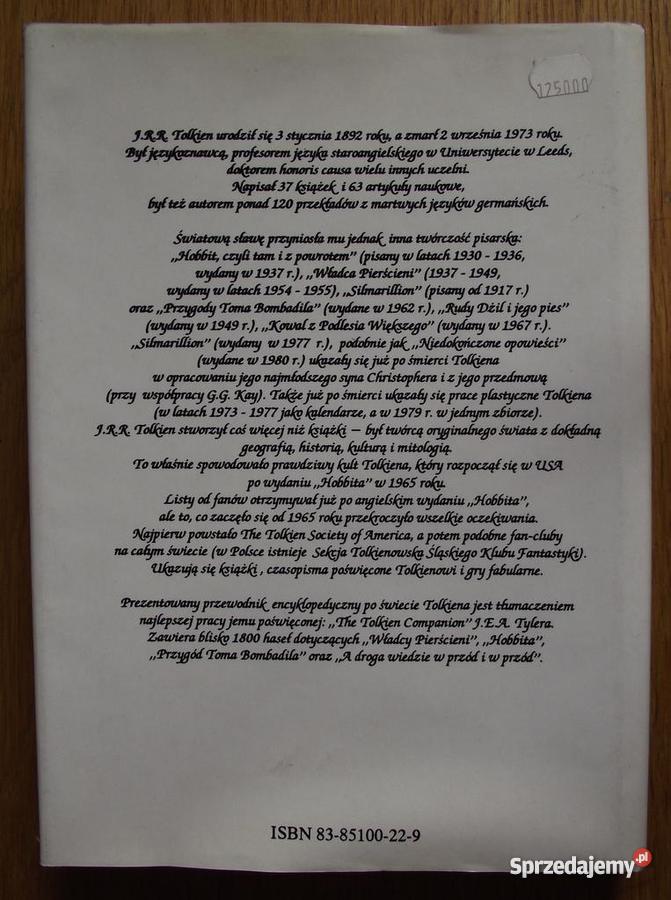 TOLKIEN Przewodnik encyklopedyczny wielkopolskie Poznań sprzedam