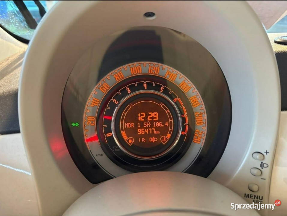 Fiat 500 Bezwypadkowy Super Stan I 2007 96268km podkarpackie Rzeszów