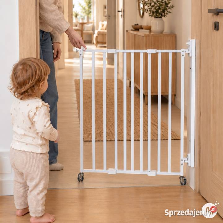 Bramka zabezpieczająca ECOTOYS 65106 biała